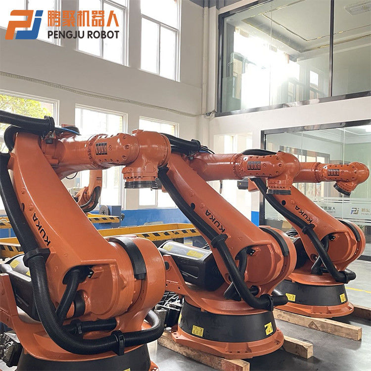 Wykorzystane ramię palletyzacyjne robota Kuka do obsługi, paletyzacji, rozładunku, manipulatorze, ramieniu robotycznym