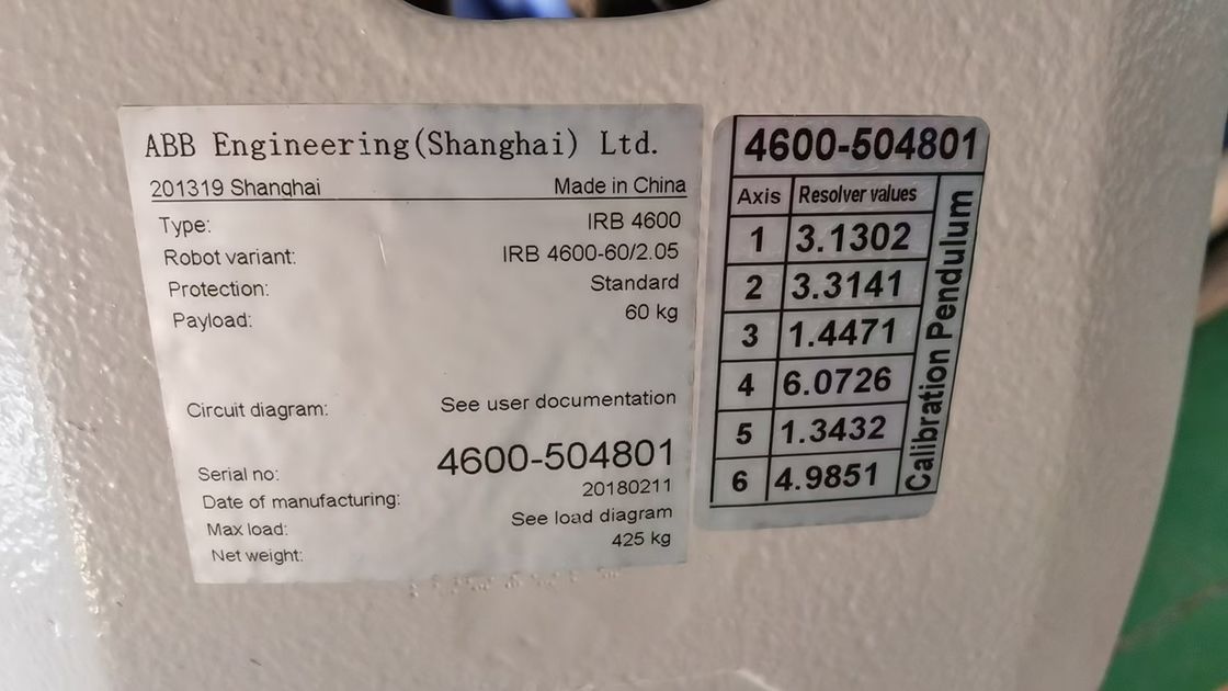 IRB 4600-60/2.05 6-osiowe ramię robotyczne 60 kg ładunku użytecznego i 2050 mm zasięgu do montażu produkcji dodatków
