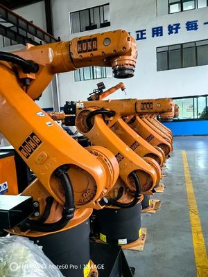Zawiera sterownik KRC4 Używane roboty KUKA KR60-3 60kg Ładunek 2033mm Długoterminowy zasięg do ładowania Obsługa cięcie i montaż